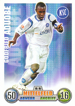 Godfried Aduobe Karlsruher SC 2008/09 Topps MA Bundesliga #187